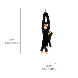 Wild Republic Hanging Monkeys with Baby Chimpanzee Stuffed Animal - 20" Stuffed Animals