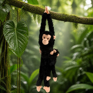 Wild Republic Hanging Monkeys with Baby Chimpanzee Stuffed Animal - 20" Stuffed Animals