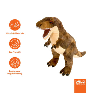 Wild Republic Dinosauria T-Rex Stuffed Animal - 10" Stuffed Animals