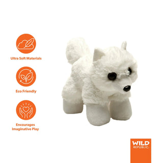 Wild Republic Hug'ems Arctic Fox Stuffed Animal - 7" Stuffed Animals