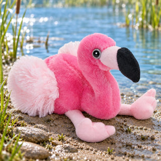 Wild Republic Hug'ems Flamingo Stuffed Animal - 7" Stuffed Animals