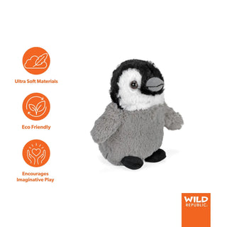 Wild Republic Hug'ems Emperor Penguin Chick Stuffed Animal - 7" Stuffed Animals