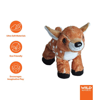 Wild Republic Hug'ems Fawn Stuffed Animal - 7" Stuffed Animals
