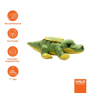 Wild Republic Hug'ems Alligator Stuffed Animal - 7" Stuffed Animals