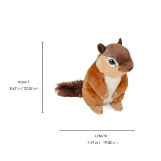 Wild Republic Cuddlekins Mini Chipmunk Stuffed Animal - 8" Stuffed Animals