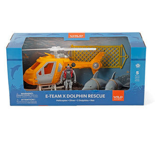 Wild Republic E-Team X Dolphin Box Set - 6" Games and Action Toys