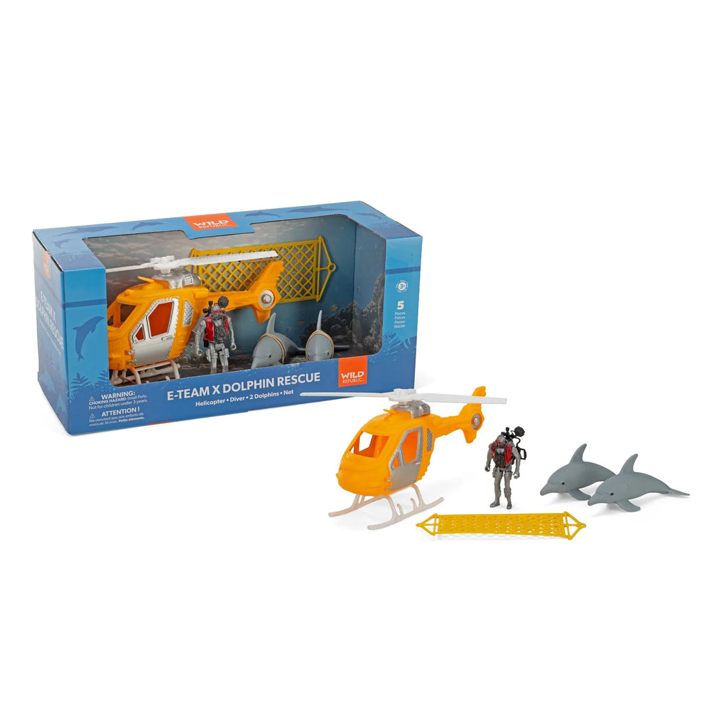 Wild Republic Flippers & Friends Recycled Ocean Plastic Ride-On Dolphin (Push Toy) view 3