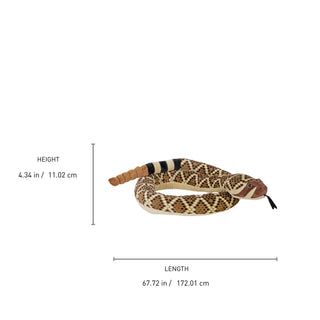 Wild Republic Snakesss Western Diamondback Rattlesnake Stuffed Animal - 70" Stuffed Animals