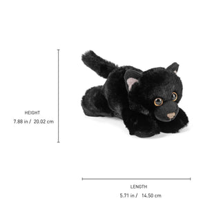 Wild Republic Hug'ems Black Cat Stuffed Animal - 7" Stuffed Animals