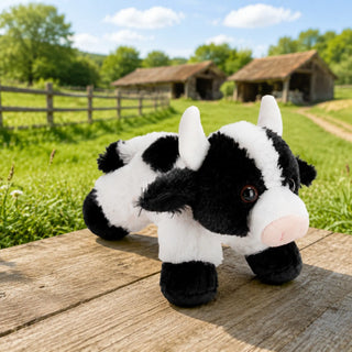 Wild Republic Hug'ems Cow Stuffed Animal - 7" Stuffed Animals