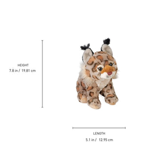 Wild Republic Cuddlekins Mini Bobcat Stuffed Animal - 8" Stuffed Animals