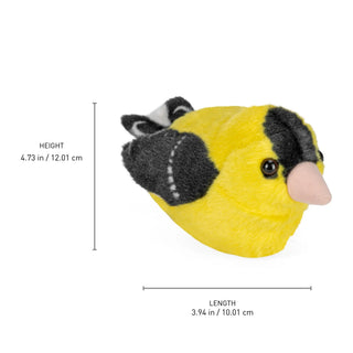Wild Republic Audubon Birds American Goldfinch Stuffed Animal - 5.5" Stuffed Animals