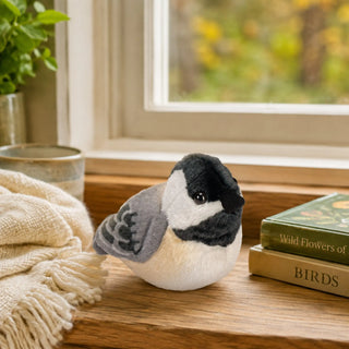 Wild Republic Audubon Birds Black Capped Chickadee Stuffed Animal - 5.5" Stuffed Animals