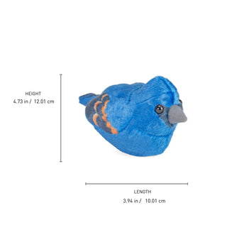 Wild Republic Audubon Birds Blue Grosbeak Stuffed Animal - 5.5" Stuffed Animals