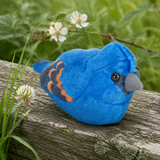 Wild Republic Audubon Birds Blue Grosbeak Stuffed Animal - 5.5" Stuffed Animals