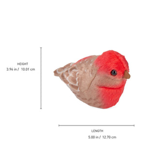 Wild Republic Audubon Birds House Finch Stuffed Animal - 5.5" Stuffed Animals