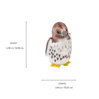 Wild Republic Audubon Birds Red Tailed Hawk Stuffed Animal - 5.5" Stuffed Animals