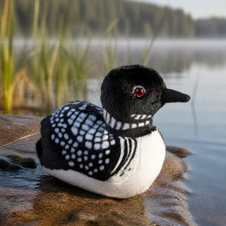 Wild Republic Audubon Birds Common Loon Stuffed Animal - 5.5" Stuffed Animals
