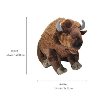 Wild Republic Cuddlekins Jumbo Bison Stuffed Animal - 30" Stuffed Animals