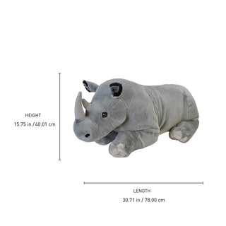 Wild Republic Cuddlekins Jumbo Rhino Stuffed Animal - 30" Stuffed Animals