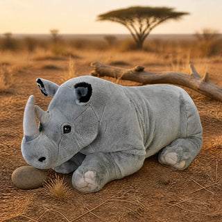 Wild Republic Cuddlekins Jumbo Rhino Stuffed Animal - 30" Stuffed Animals