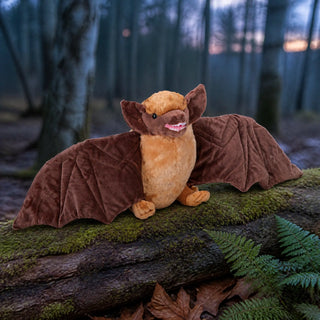 Wild Republic Cuddlekins Brown Bat Stuffed Animal - 12" Stuffed Animals