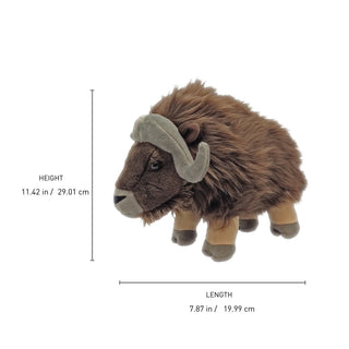 Wild Republic Cuddlekins Musk Ox Stuffed Animal - 12" Stuffed Animals
