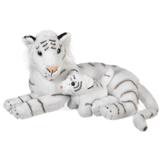   Wild Republic -  White Tiger Stuffed Animal - Mom And Baby 12"  Stuffed Animals