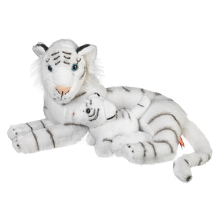   Wild Republic -  White Tiger Stuffed Animal - Mom And Baby 12"  Stuffed Animals