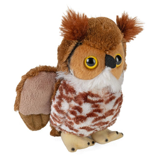   Wild Republic -  Great Horned Owl Stuffed Animal - 7"  Stuffed Animals