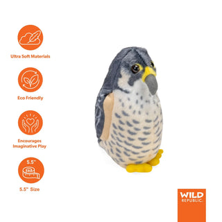 Wild Republic Audubon Birds Peregrine Falcon Stuffed Animal - 5.5" Stuffed Animals
