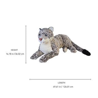 Wild Republic Cuddlekins Jumbo Snow Leopard Stuffed Animal - 30" Stuffed Animals