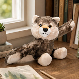 Wild Republic Huggers Wolf Stuffed Animal - 8" Stuffed Animals
