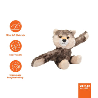 Wild Republic Huggers Wolf Stuffed Animal - 8" Stuffed Animals