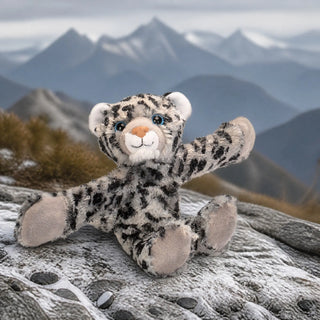 Wild Republic Huggers Snow Leopard Stuffed Animal - 8" Stuffed Animals