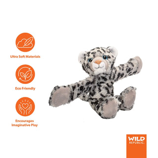 Wild Republic Huggers Snow Leopard Stuffed Animal - 8" Stuffed Animals