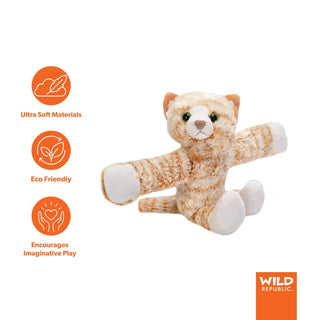 Wild Republic Huggers Orange Tabby Cat Stuffed Animal - 8" Stuffed Animals