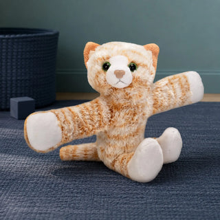 Wild Republic Huggers Orange Tabby Cat Stuffed Animal - 8" Stuffed Animals