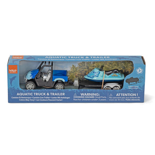 Wild Republic Truck With Trailer Aquatic Action Toy Set - 5" Games and Action Toys