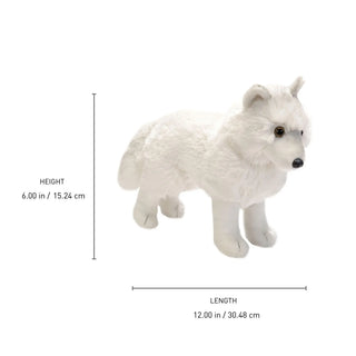 Wild Republic Cuddlekins Standing Arctic Wolf Stuffed Animal - 12" Stuffed Animals