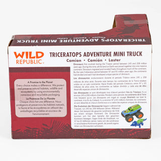   Wild Republic -  Mini Truck and Triceratops Adventure Set  Games and Action Toys