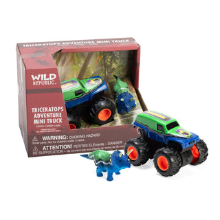   Wild Republic -  Mini Truck and Triceratops Adventure Set  Games and Action Toys
