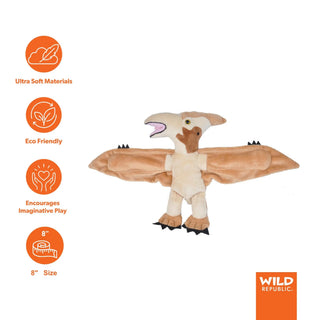 Wild Republic Huggers Pteranodon Stuffed Animal - 8" Stuffed Animals