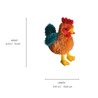 Wild Republic Hug'ems Rooster Stuffed Animal - 7" Stuffed Animals
