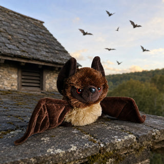 Wild Republic Hug'ems Bat Stuffed Animal - 7" Stuffed Animals