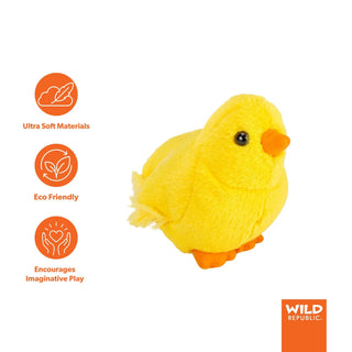 Wild Republic Audubon Birds Baby Chick Stuffed Animal - 5.5" Stuffed Animals