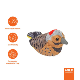 Wild Republic Audubon Birds Northern Flicker Stuffed Animal - 5.5" Stuffed Animals