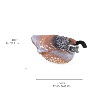 Wild Republic Audubon Birds California Quail Stuffed Animal - 5.5" Stuffed Animals