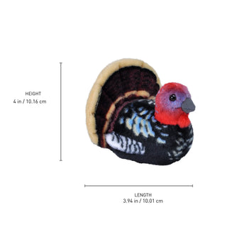 Wild Republic Audubon Birds Wild Turkey Stuffed Animal - 5.5" Stuffed Animals