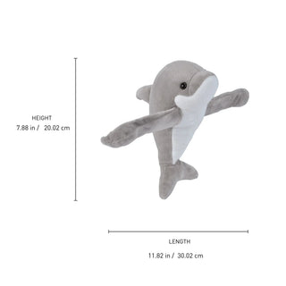 Wild Republic Huggers Dolphin Stuffed Animal - 8" Stuffed Animals